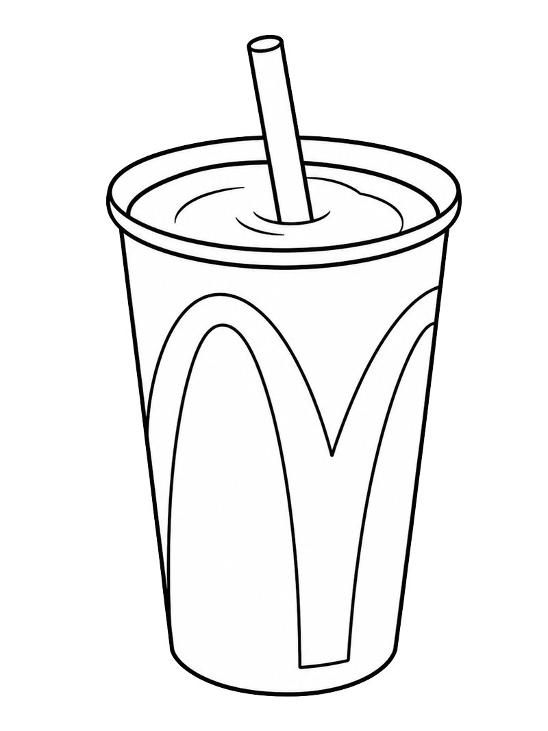 McDonald's Milkshake Colouring page