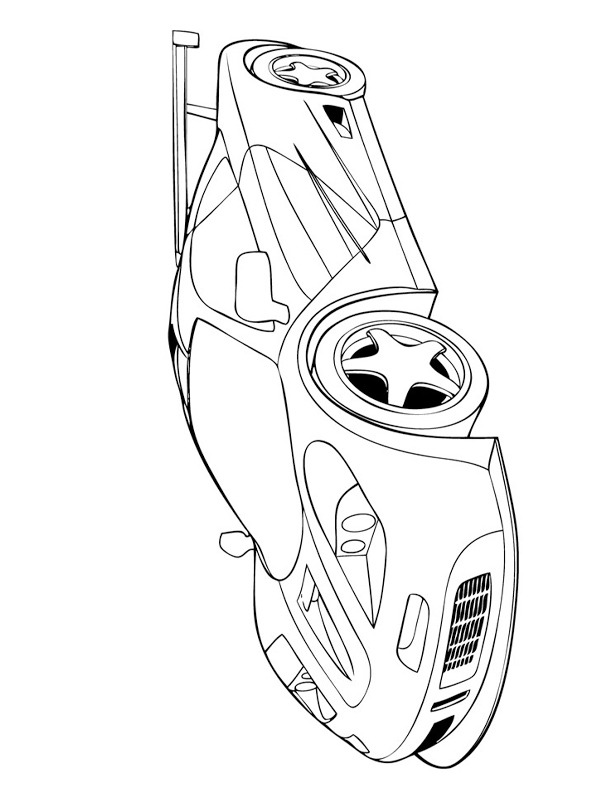 McLaren F1 LM Colouring page