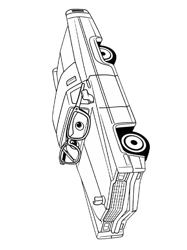 Mel Dorado (Cars 2) Colouring page