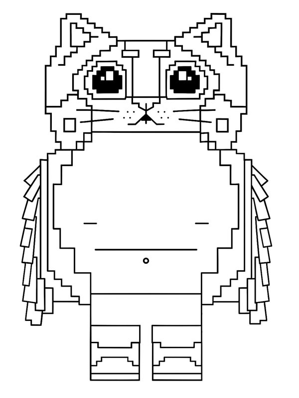 Meowl (Steal a Brainrot) Colouring page Meowl (Steal a Brainrot) Colouring page