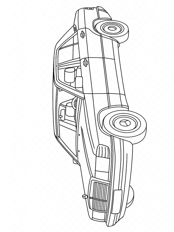 Mercedes-Benz 190 Colouring page
