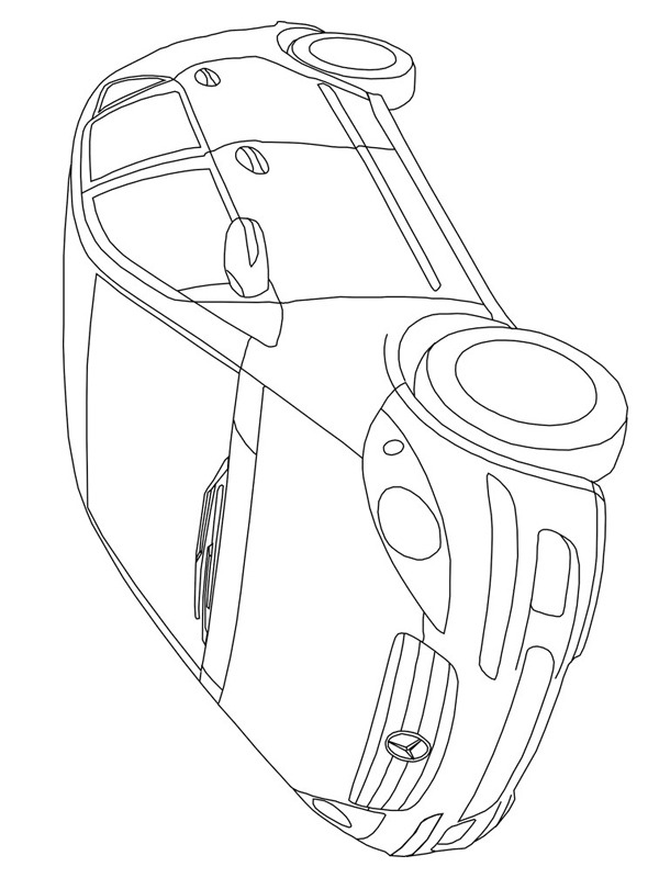 Mercedes-Benz B class Colouring page