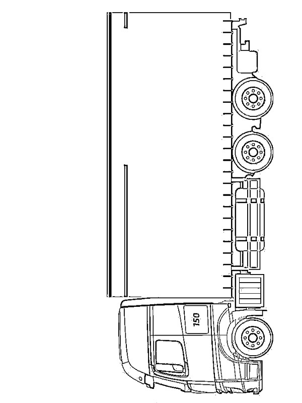 Mercedes-Benz Truck Colouring page