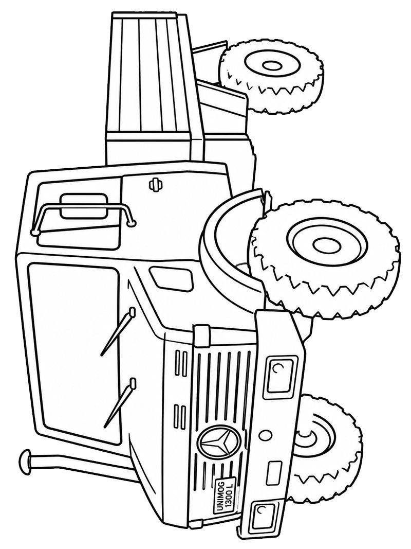 Mercedes Unimog 1300 L Colouring page