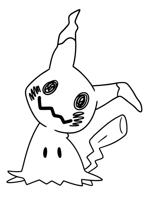 Mimikyu (Pok&eacute;mon) Colouring page