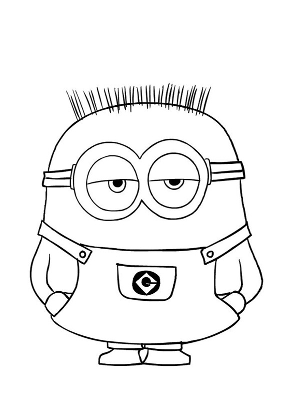 Minion Jerry Colouring page