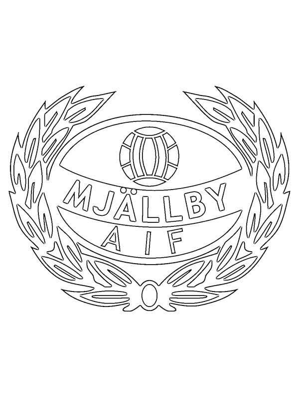 Mjällby AIF Colouring page