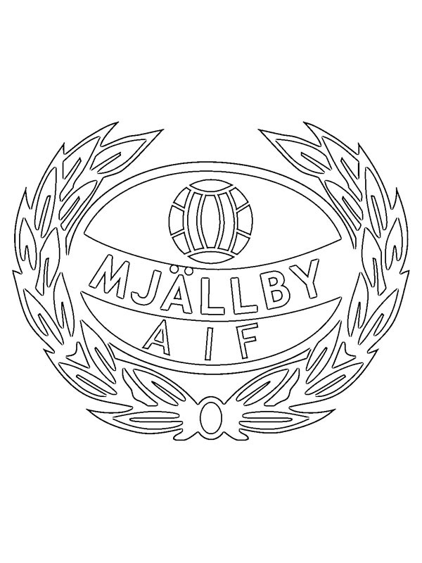 Mj&auml;llby AIF Colouring page