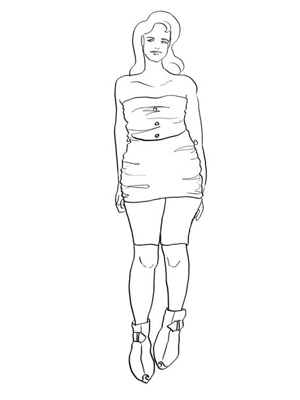 Model Colouring page
