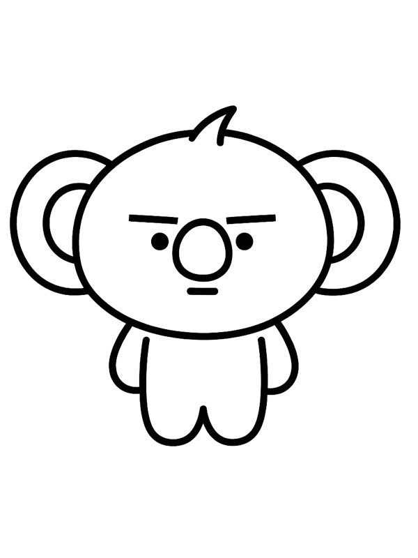 Moya (BT21) Colouring page