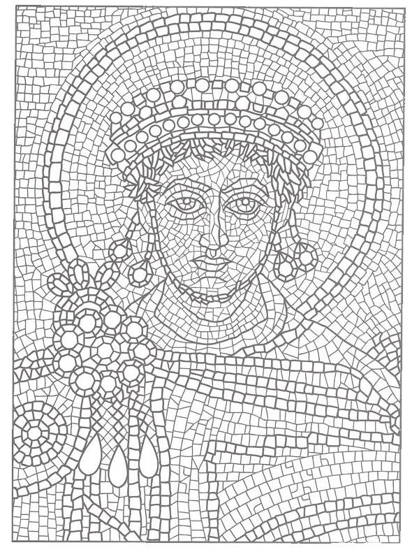 mosaic Colouring page
