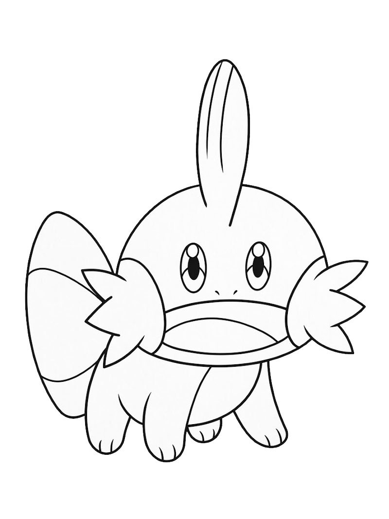 Mudkip (Pok&eacute;mon) Colouring page