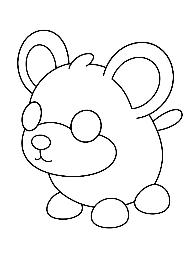 Mouse (Adopt Me!) Colouring page