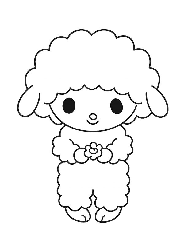 My Sweet Piano Colouring page