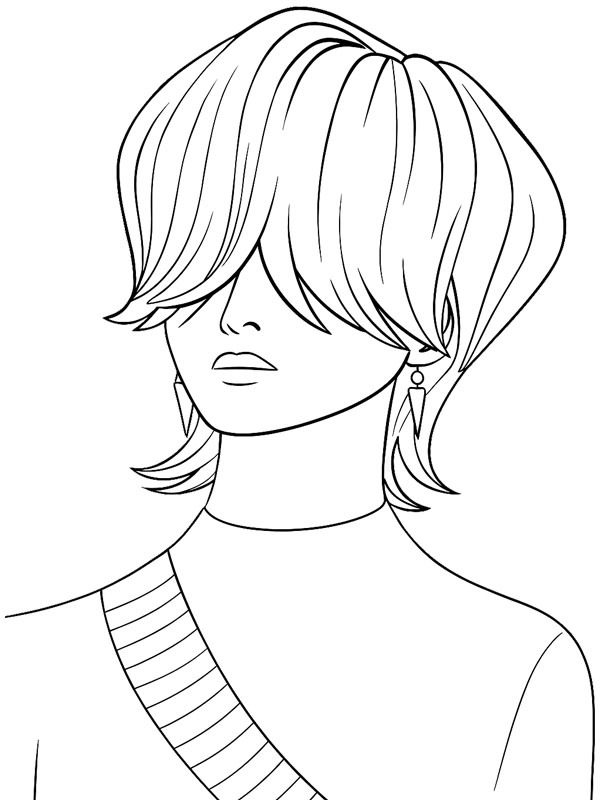 Mystery Saja Colouring page