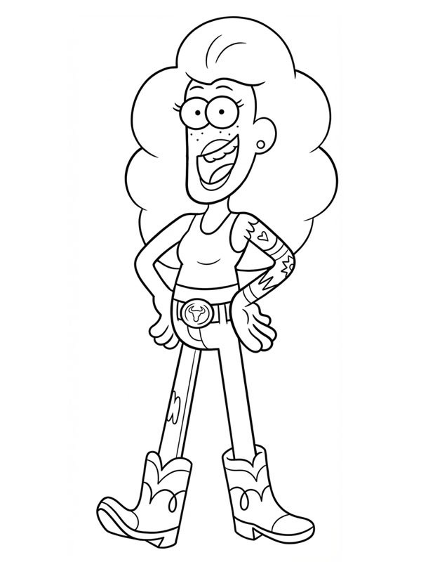 Nancy Green (Big City Greens) Colouring page