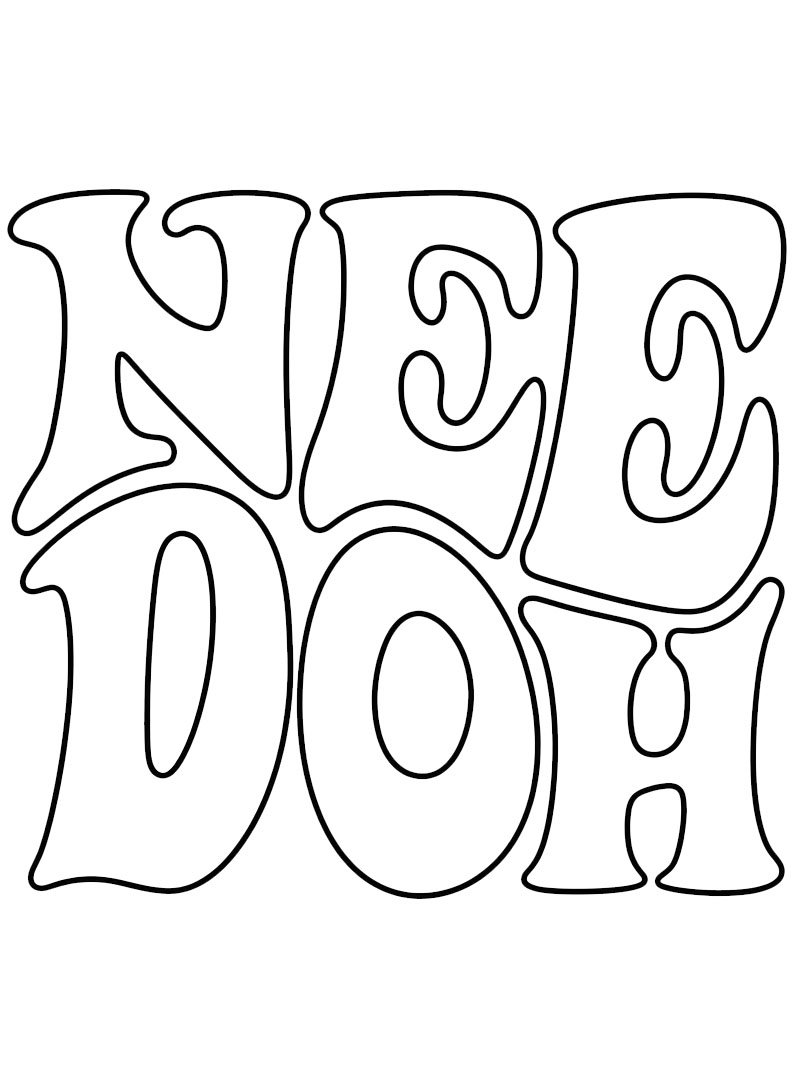 Needoh Colouring page