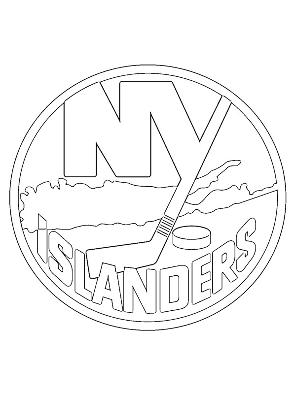 New York Islanders Colouring page