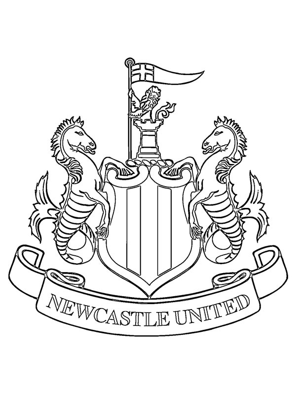 Newcastle United FC Colouring page