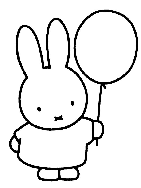 Miffy Colouring page