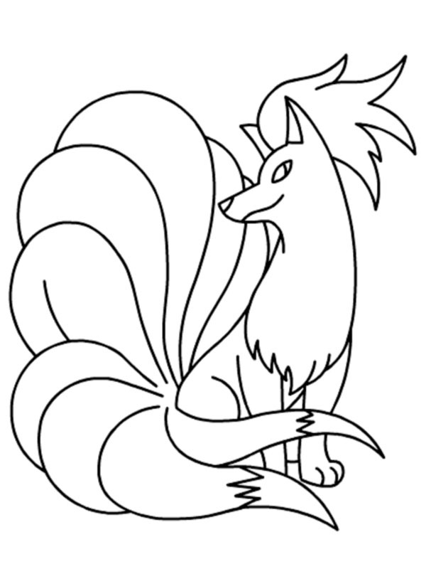 Ninetales (Pok&eacute;mon) Colouring page