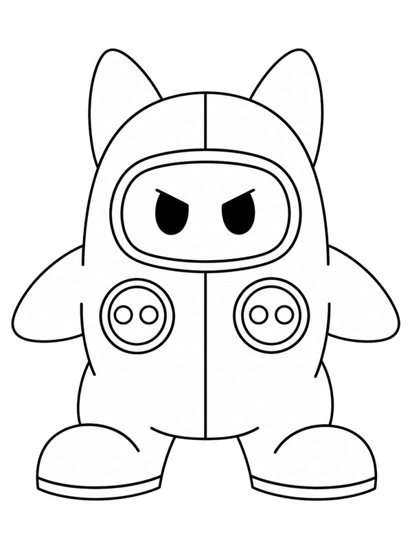 Ninji (Super Mario Bros. 2) Colouring page Ninji (Super Mario Bros. 2) Colouring page