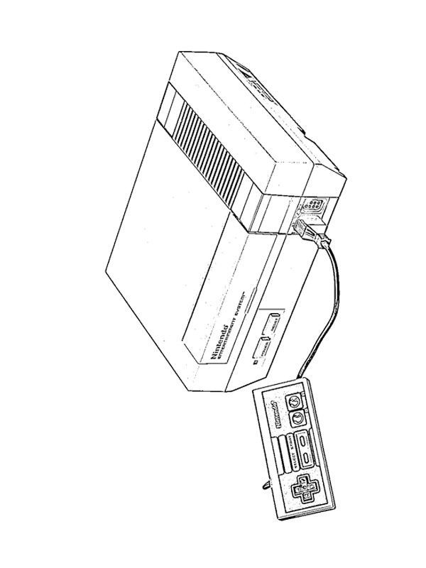 Nintendo Entertainment System Colouring page