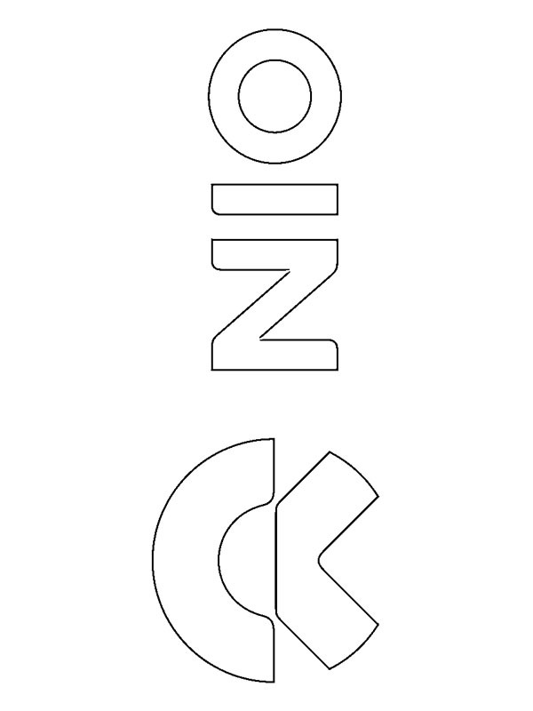 NIO logo Colouring page