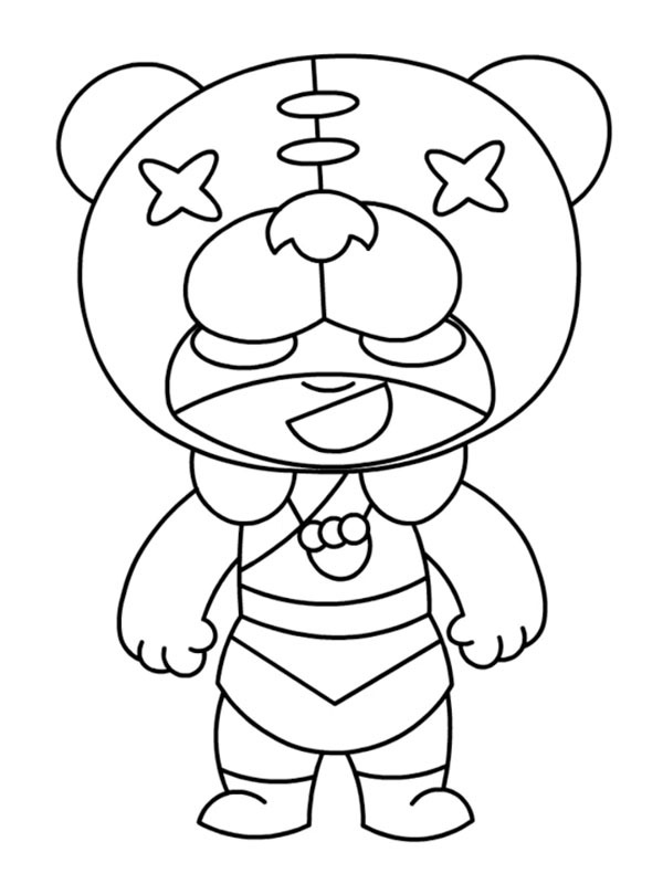 Nita Brawl Stars Colouring page