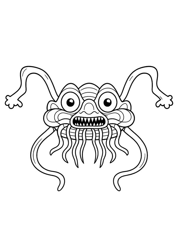 Noodles Ninja Colouring page