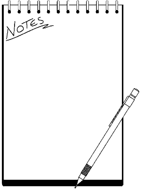 notebook Colouring page