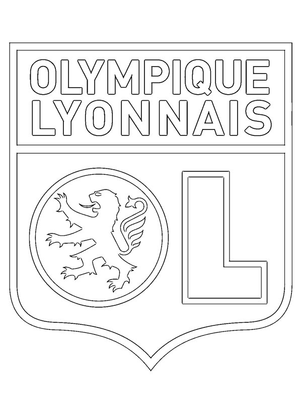 Olympique Lyonnais Colouring page