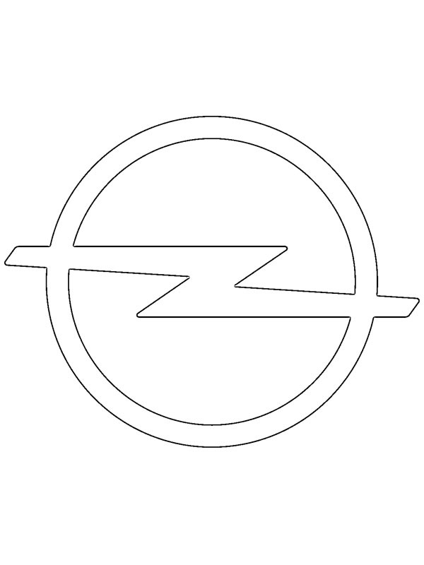Opel logo Colouring page