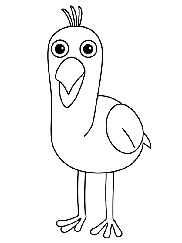 Opila Bird (Garten of Banban) Colouring page