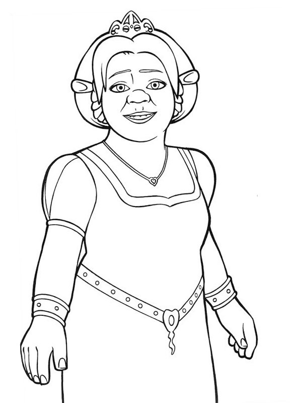 Old Woman (Shrek) Colouring page