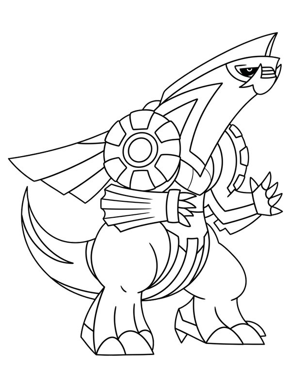 Palkia Pokemon Colouring page