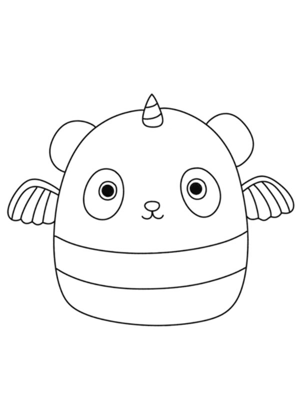 Pandacorn Kayce Squishmallows Colouring page