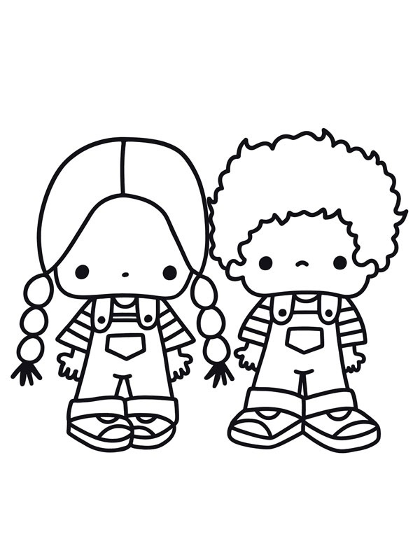 Patty & Jimmy Colouring page