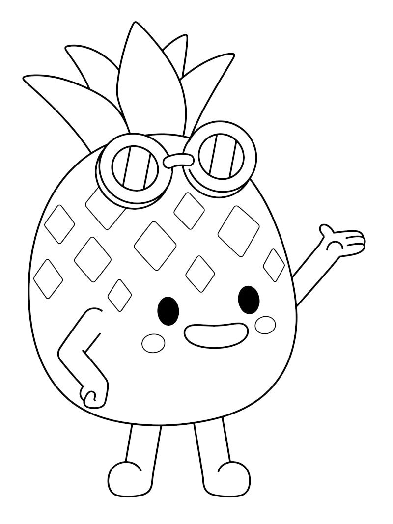 Paulina (Toca Boca) Colouring page