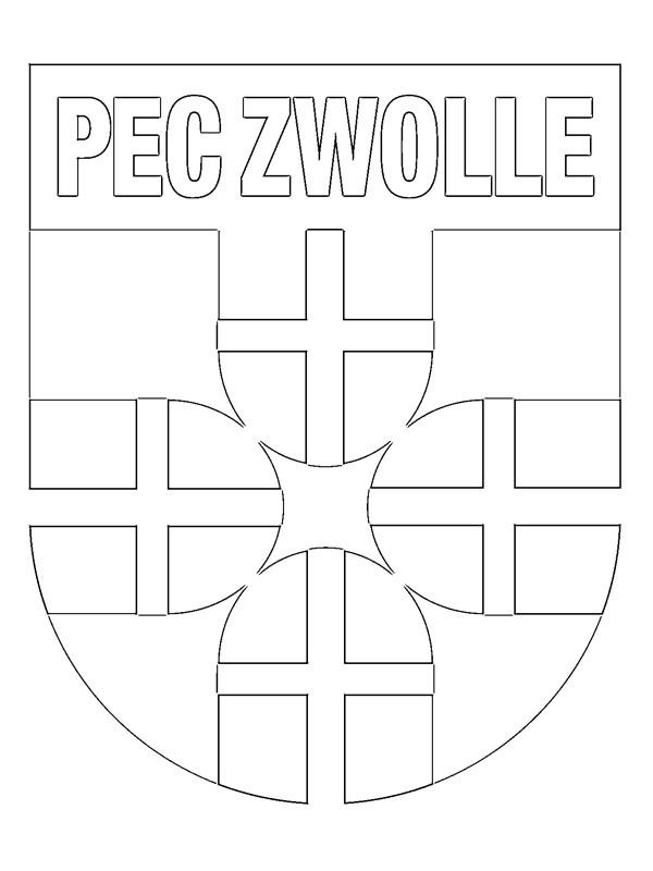 PEC Zwolle Colouring page