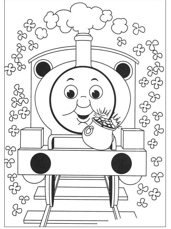 Percy the Small Engine Colouring page