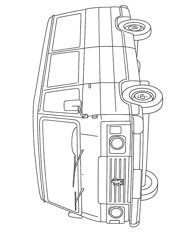 Peugeot J9 Colouring page