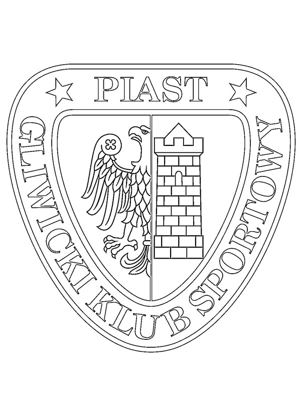 Piast Gliwice Colouring page