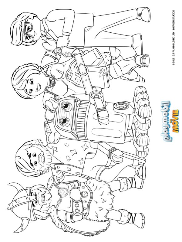 Playmobil The Movie Colouring page