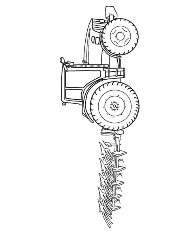Plow Colouring page