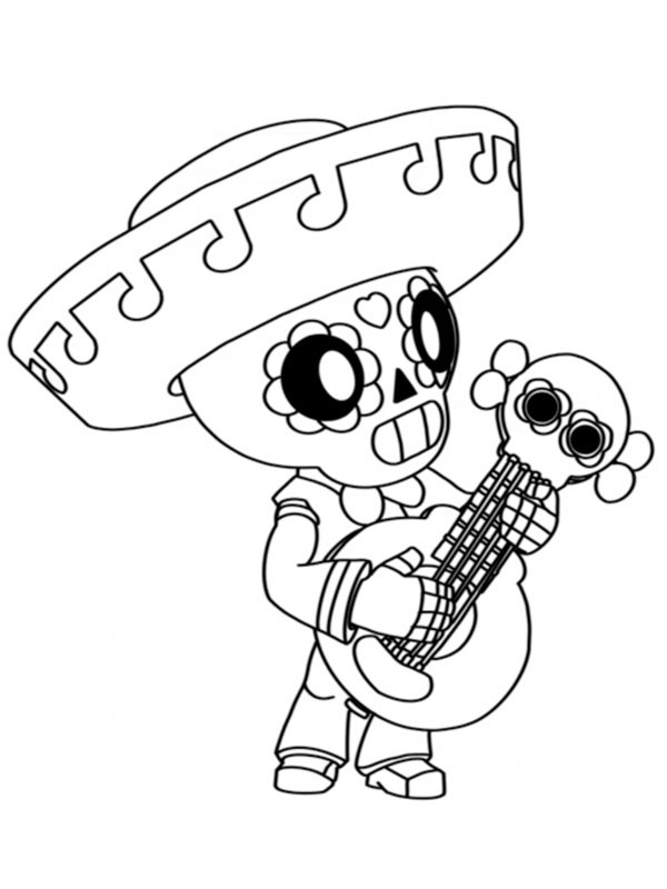 Poco Brawl Stars Colouring page