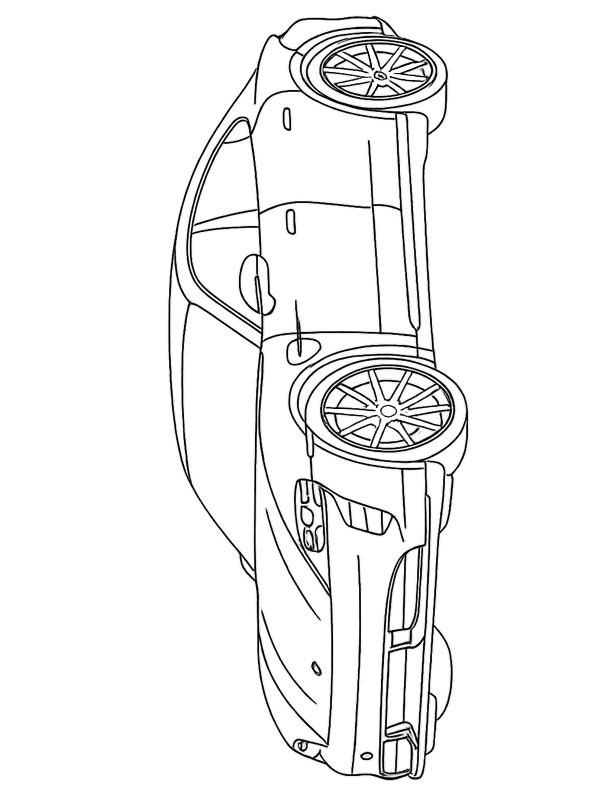Porsche Taycan Turbo GT Colouring page