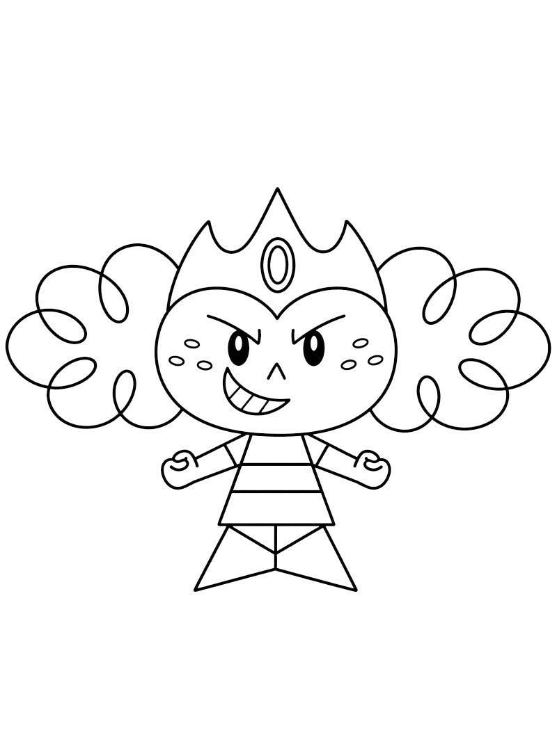 Princess Morbucks (Powerpuff Girls) Colouring page Princess Morbucks (Powerpuff Girls) Colouring page