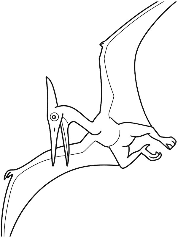 Pteranodon Colouring page