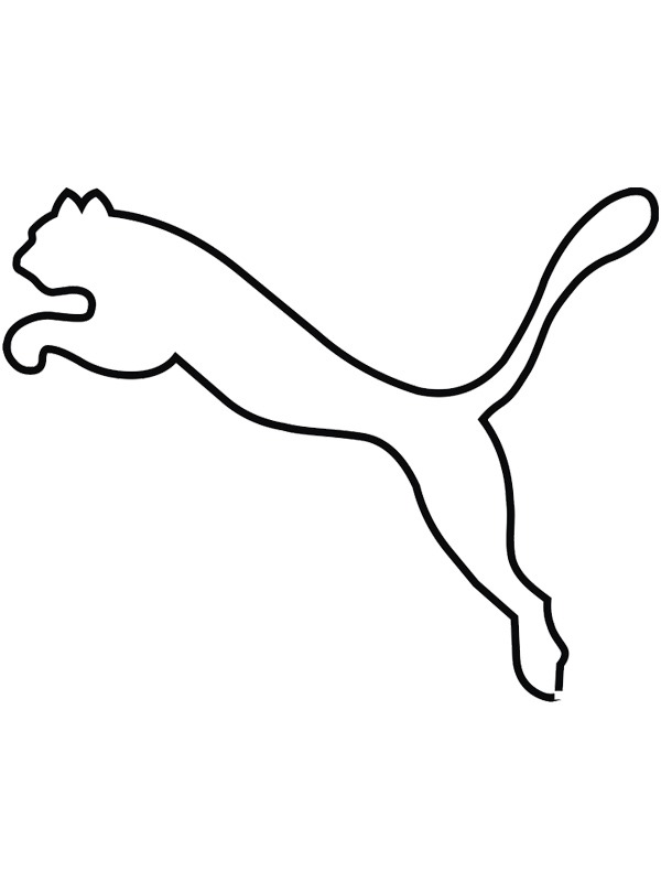 Puma logo Colouring page